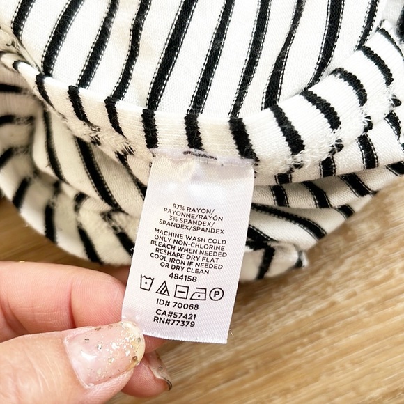 Ann Taylor Stripes Long Sleeve Tee Shirt - Picture 10 of 13